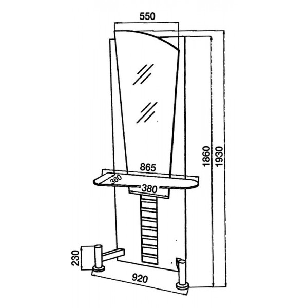 Τουαλέτα Κομμωτηρίου OSLO